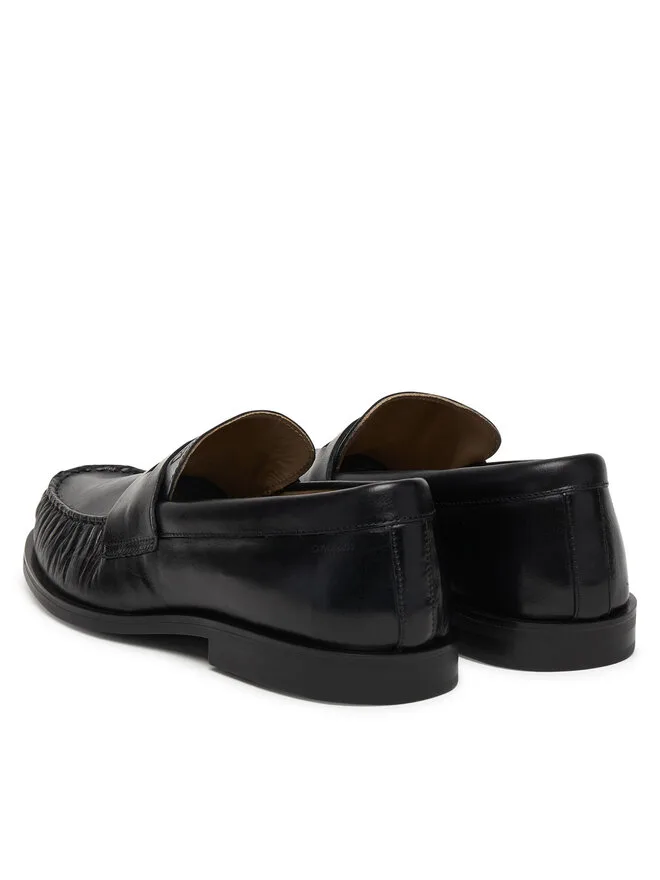 Calvin Klein Резиновые лоферы Слиперы Ess Wr Pol Lth HM0HM02171 черные — фото 3