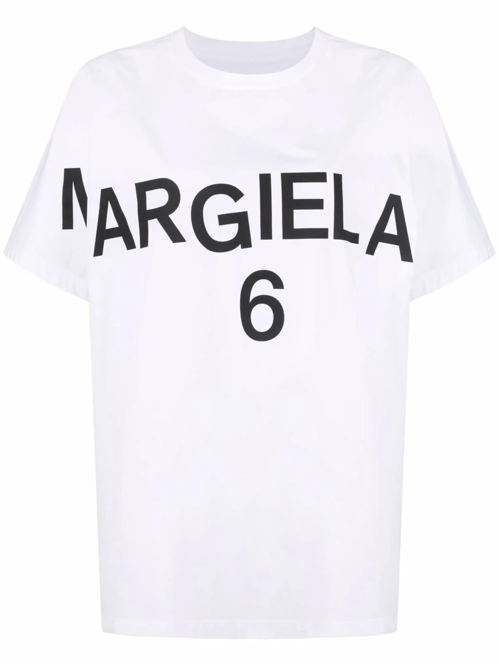 

Футболка с логотипом Mm6 Maison Margiela, белый