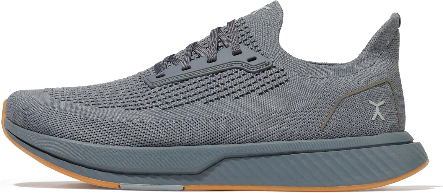 

Кроссовки Adapt Runners для женщин и мужчин - минималистичные кроссовки для ходьбы босиком: широкий носок, нулевой перепад высоты подошвы, легкие и гибкие, идеально подходят для ходьбы, бега и повседневного комфорта Flux Footwear, серый