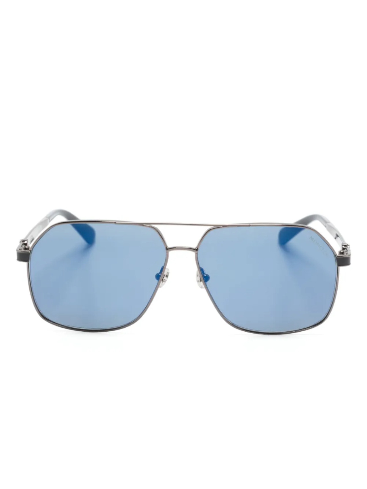 

Moncler Eyewear солнцезащитные очки-пилоты с логотипом, серый