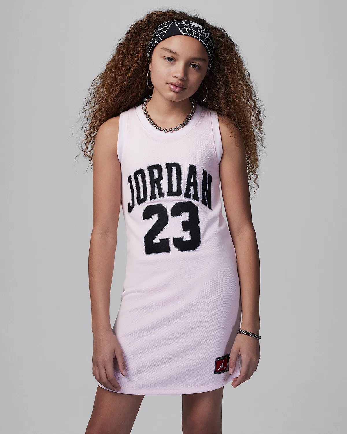Детское платье-джерси Jordan Big Kids' 23, Pink Foam