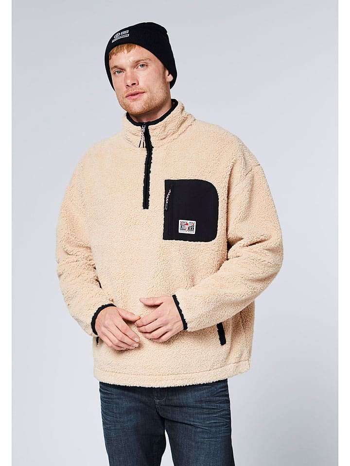 

Chiemsee Флисовый свитер бежево-черного цвета