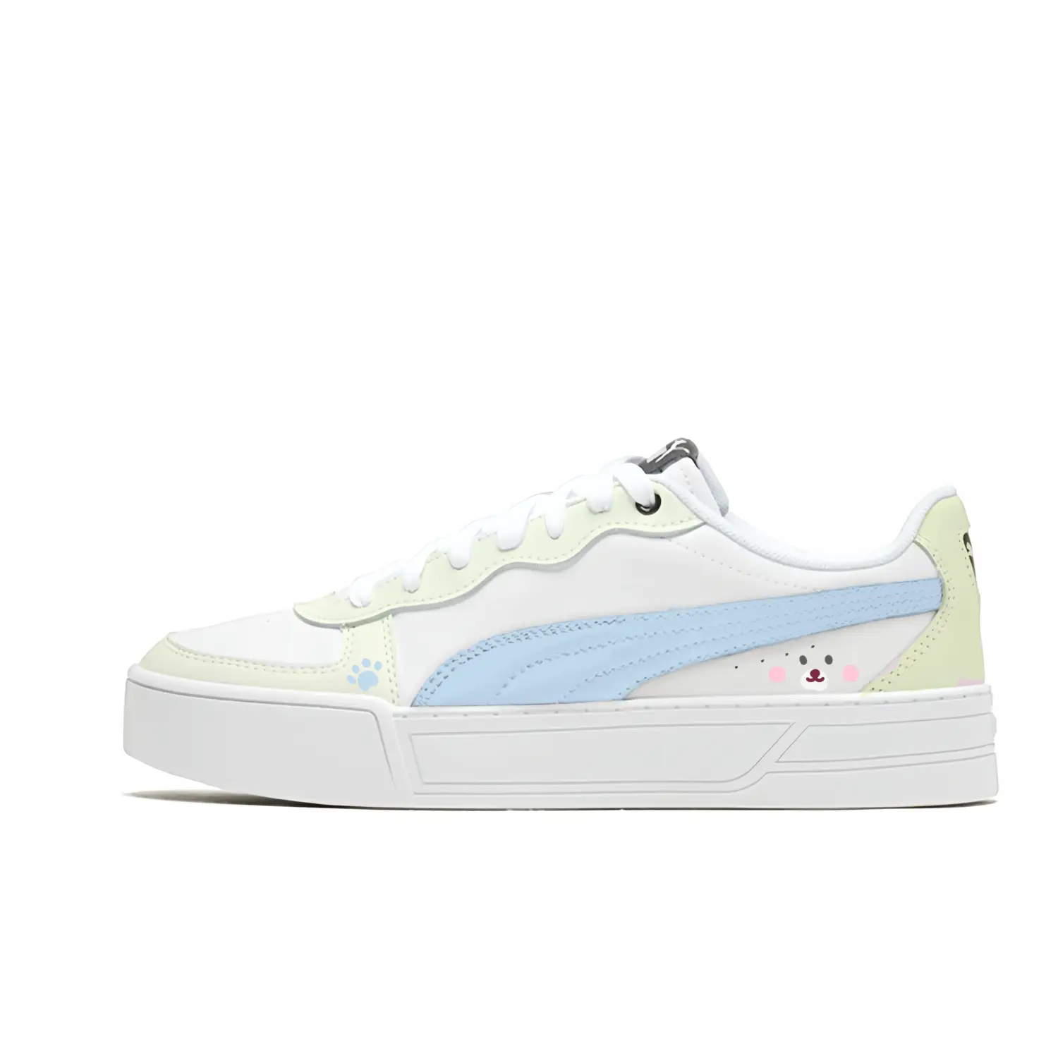 

PUMA Skye Big Fish Manufacturing, Milk Cream Blue Puff, устойчивый к истиранию, легкий и дышащий лоу-топ