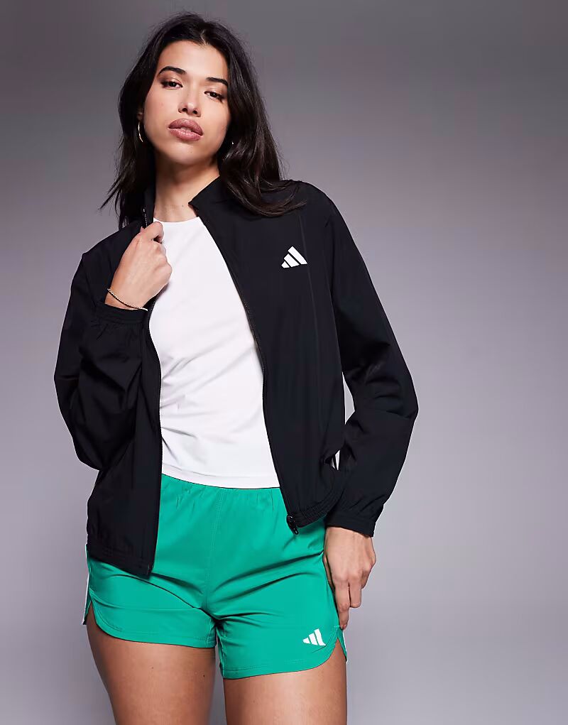 

Куртка Adidas Training с тремя полосками черного цвета Adidas Performance