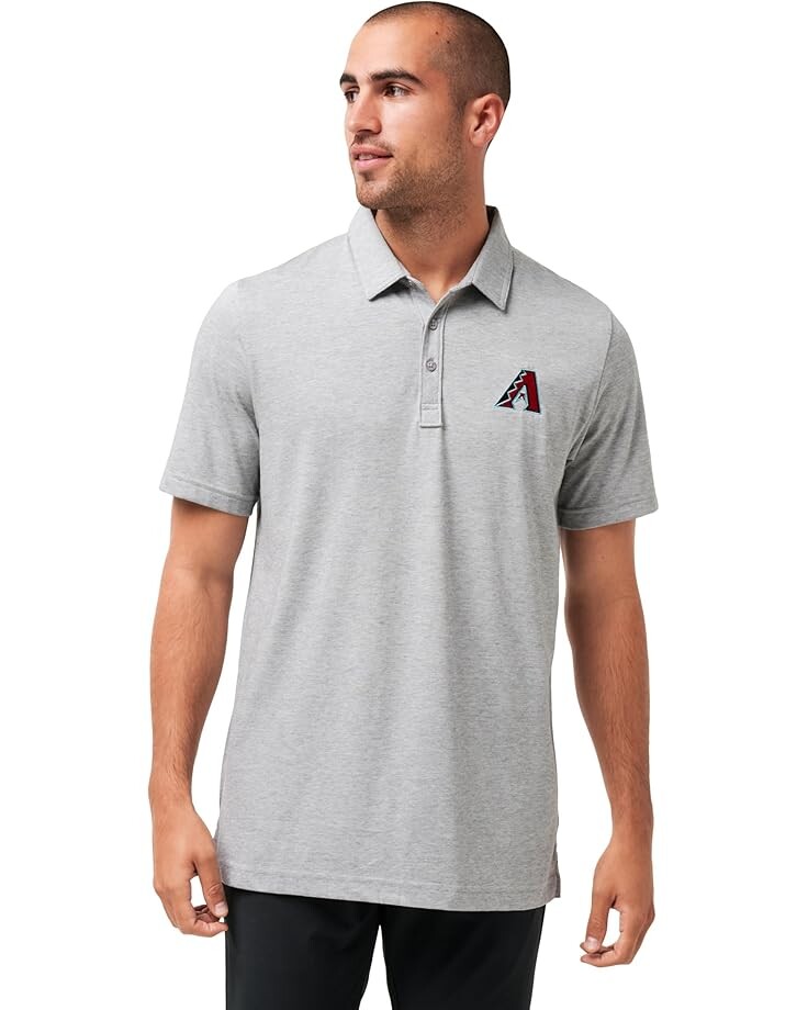 

Поло TravisMathew Arizona Diamondbacks The Zinna Polo, цвет Heather Grey