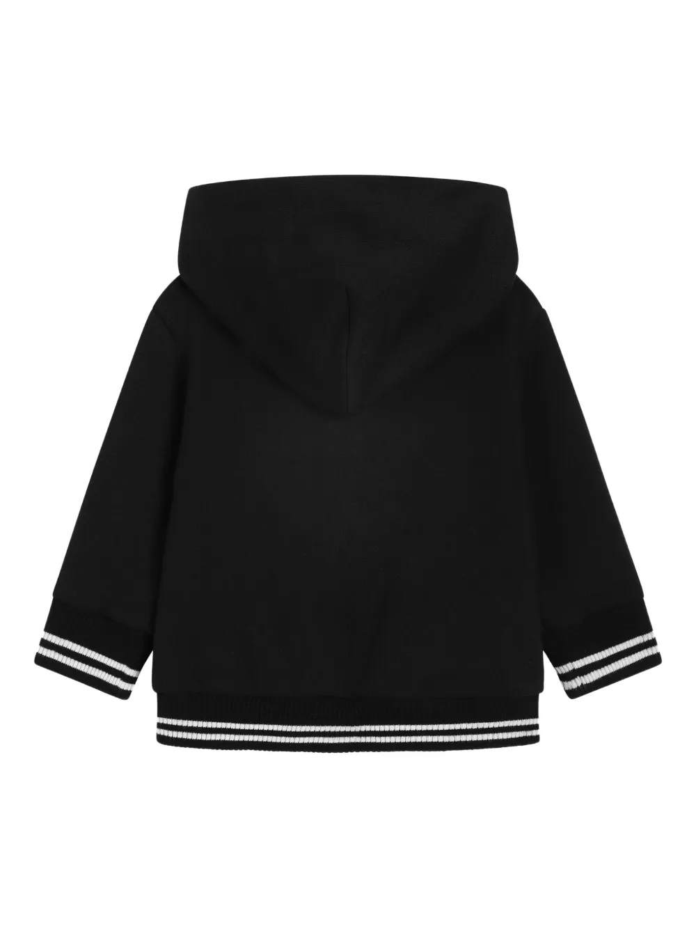 Худи с полосатыми отделками Dolce & Gabbana Kids, черный — фото 2