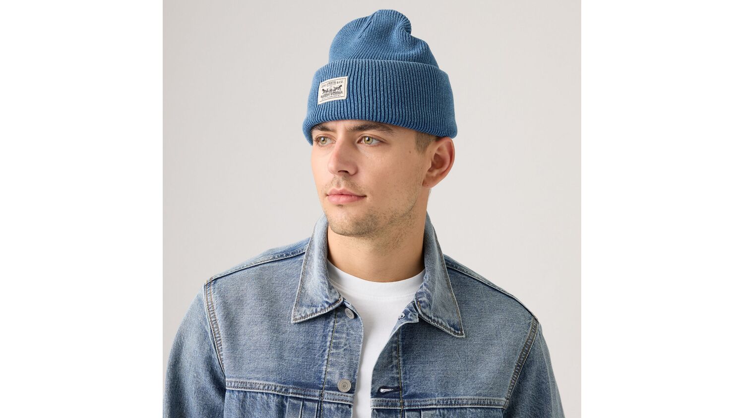 

Шапочка-бини с нашивками Levi's, Dusky Indigo - Medium Wash