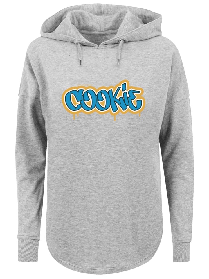 

Пуловер F4NT4STIC Oversized Sesamstraße Cookie Graffiti Tag, серый