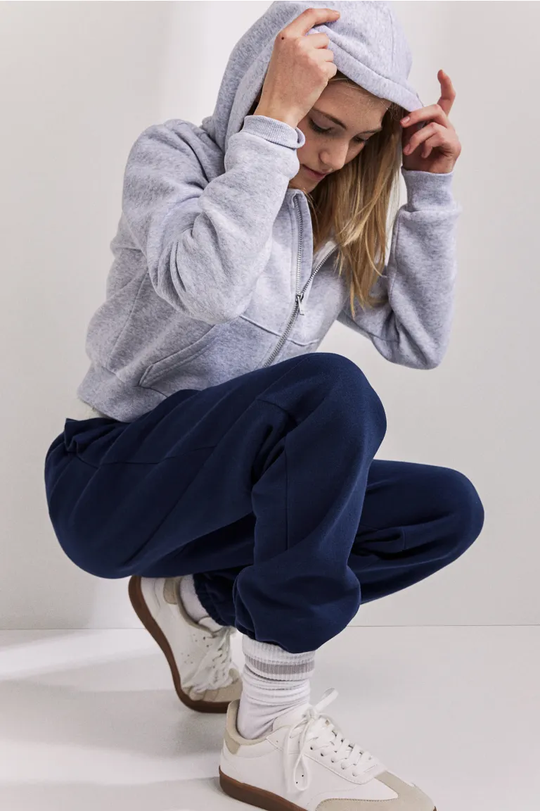 

Комплект из 2 спортивных брюк из хлопка H&M, бежевый