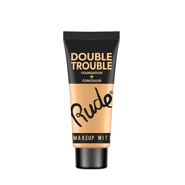 

База под макияж и консилер Double Trouble Foundation Rude, цвет ivory