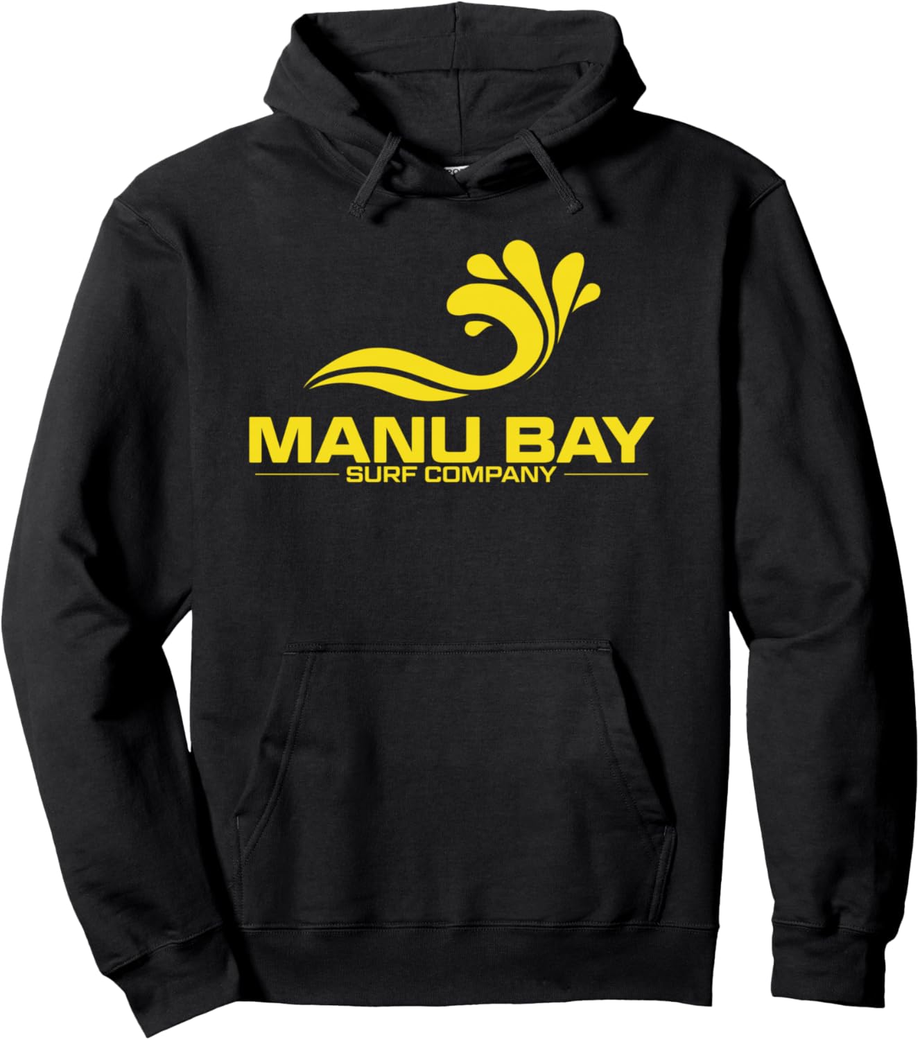 

Худи с золотым логотипом серфера от Manu Bay Surf Company, Новая Зеландия