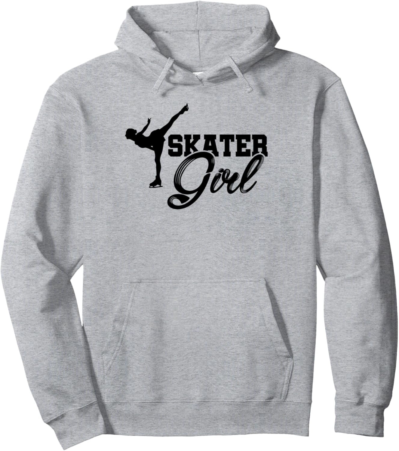 

Худи с изображением девушки на коньках Ice Skating Gift Idea Ice Skater Figure Skating, серый