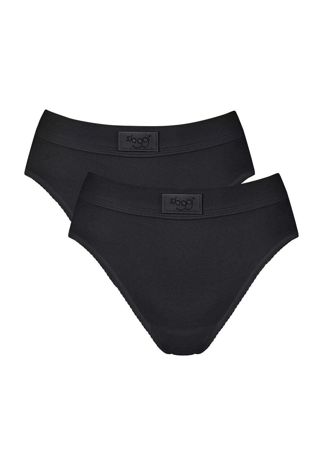 

Брюки Double Comfort Jazz, 2 шт., фестончатые края, женские sloggi, черный