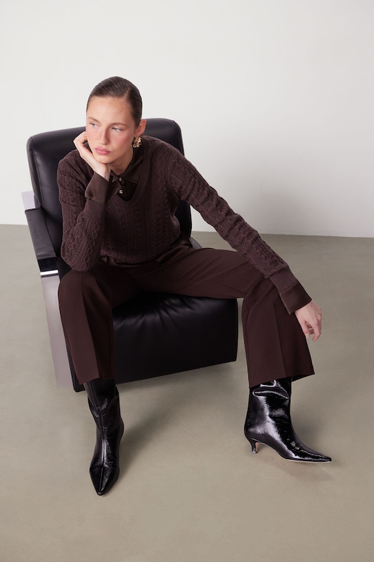 

Свитер из мериносовой шерсти Medicine, коричневый