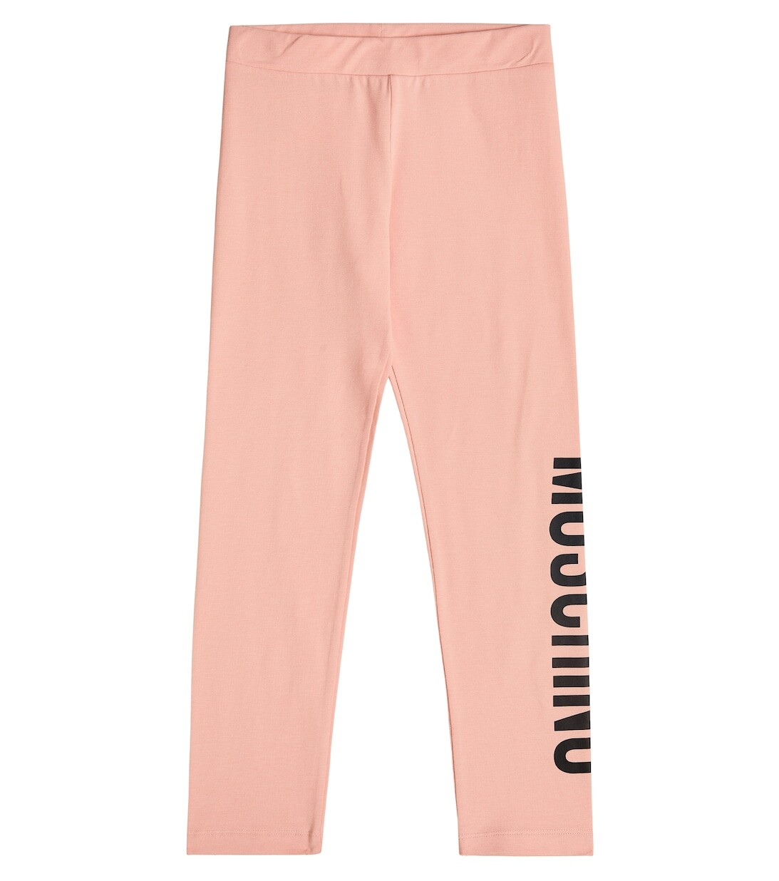 

Леггинсы из смесового хлопкового джерси с логотипом Moschino, розовый