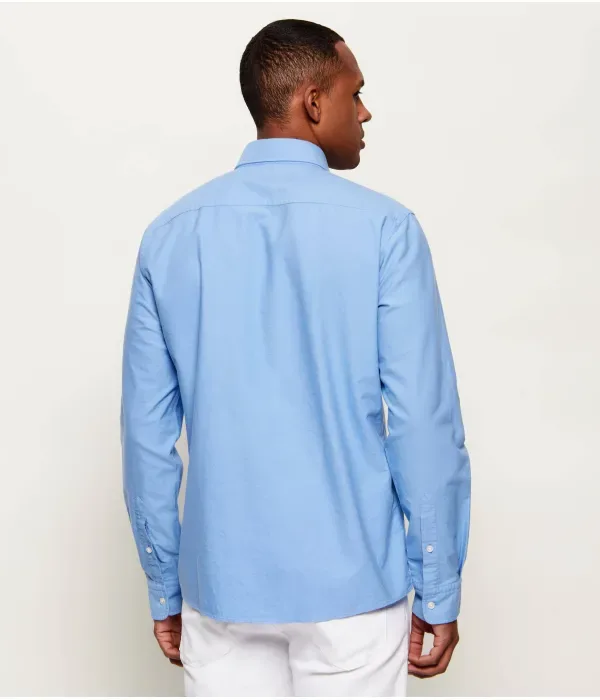 H-Roan-Bd-E-C1-261 Рубашка slim fit Boss, небесно-голубой — фото 4