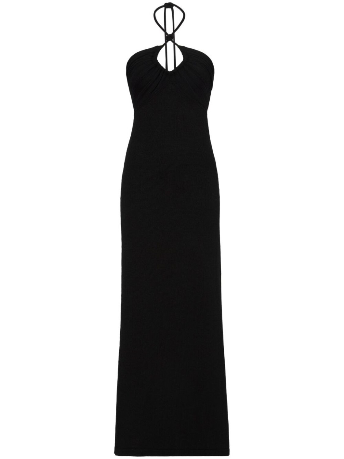 

Proenza Schouler трикотажное платье макси с вырезом халтер, черный