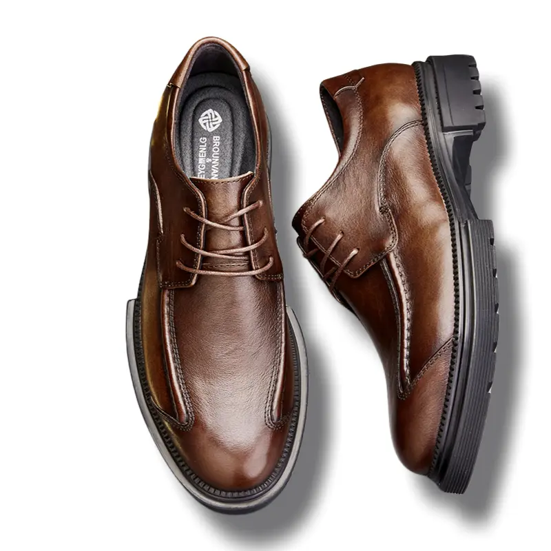 Туфли мужские Men"s Casual Men Low-Top Brounvanm, цвет Light Brown — фото 3