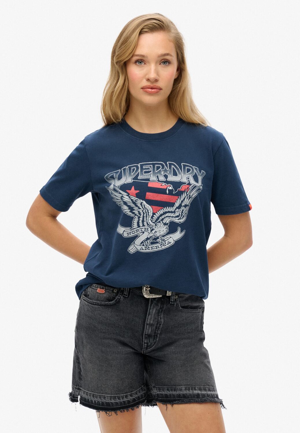 

Superdry & Co Футболка 'Varsity' в цвете Marine Blue, Синий, Superdry & Co Футболка 'Varsity' в цвете Marine Blue