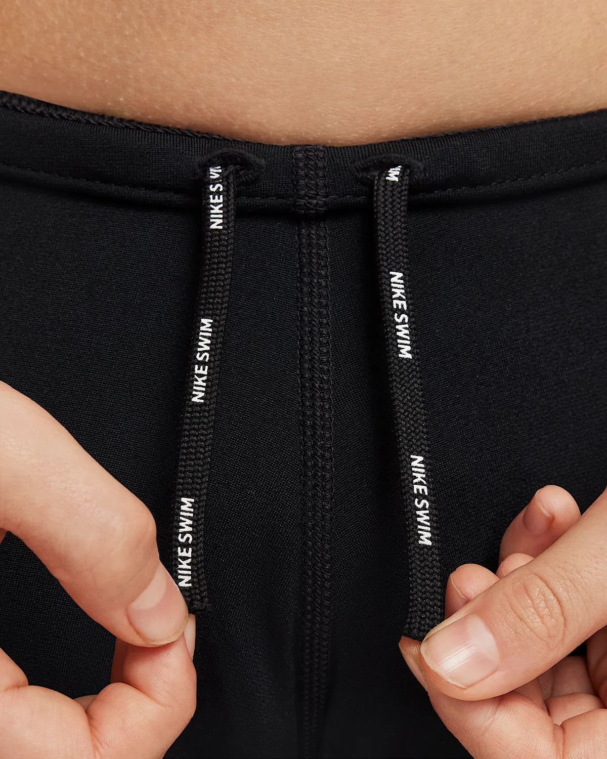 Детские (мальчиковые) плавки Nike Swim HydraStrong с квадратными штанинами, Black — фото 4
