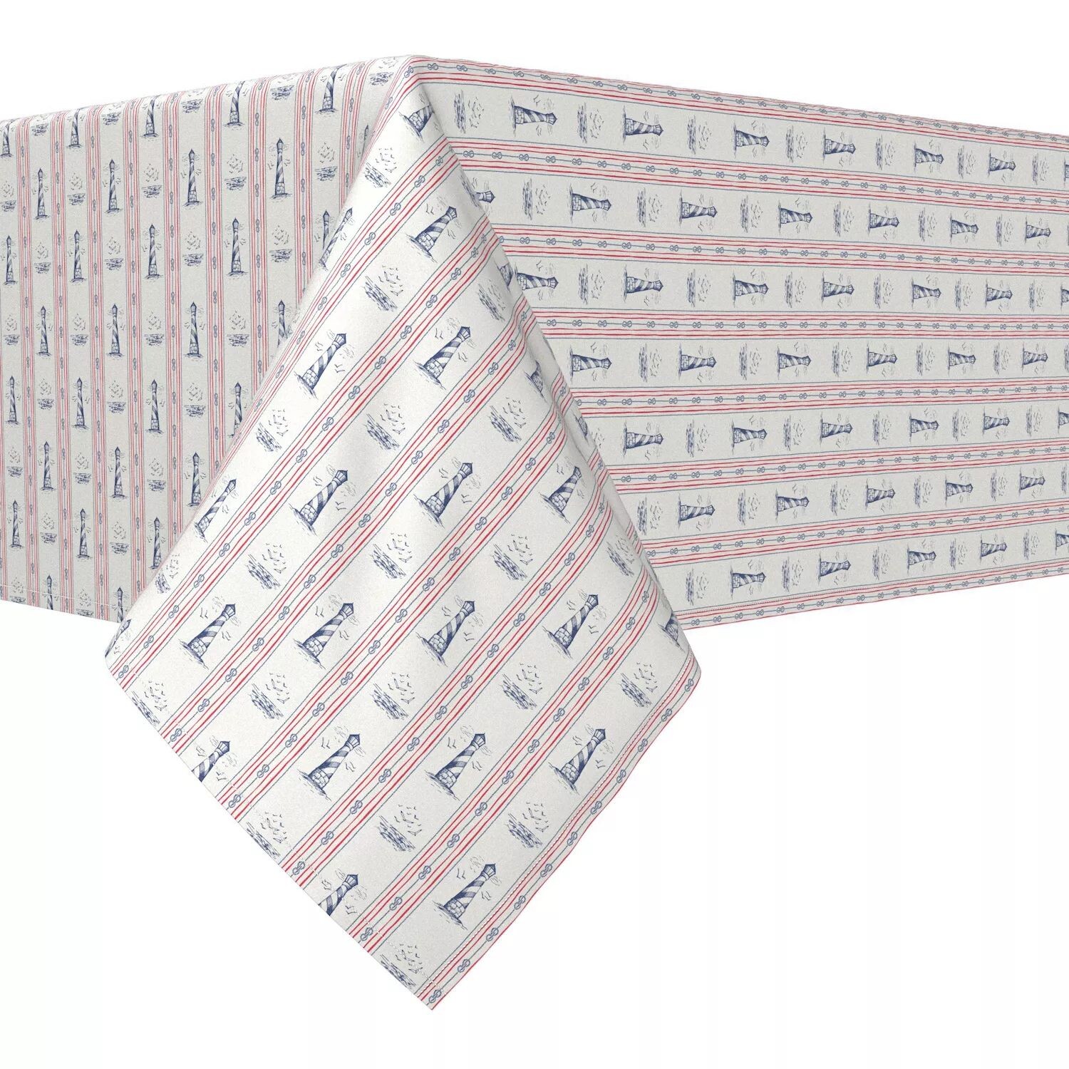 

Квадратная скатерть, 100% полиэстер, 60x60 дюймов, полоска маяка