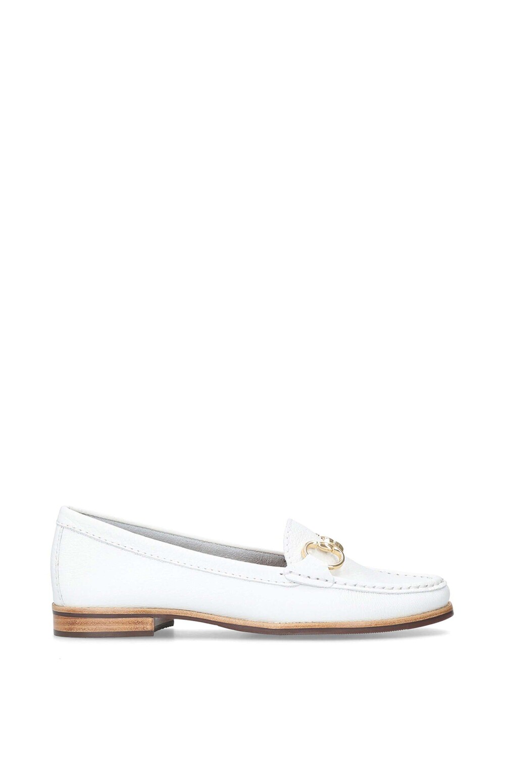 Кожаные балетки с узором "Click" Carvela, белый