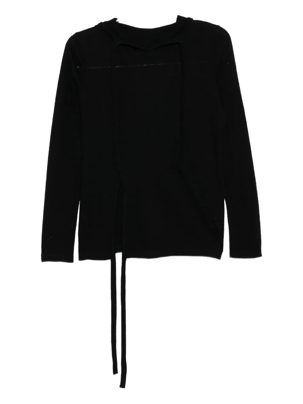 

Худи с разрезами по бокам Yohji Yamamoto, черный