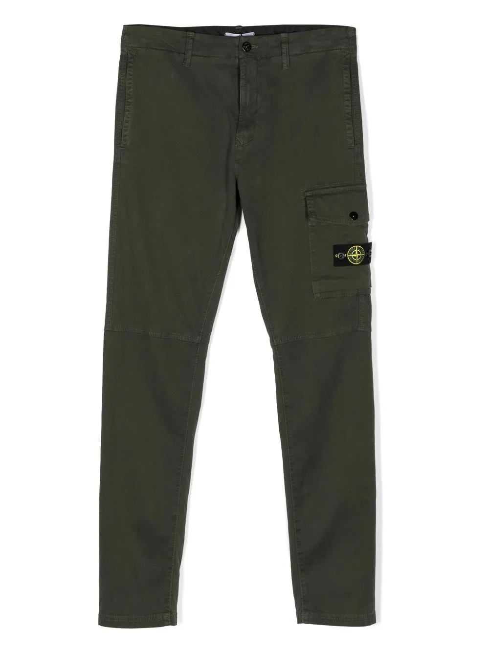 

Брюки карго с нашивкой-логотипом Stone Island Junior, зеленый