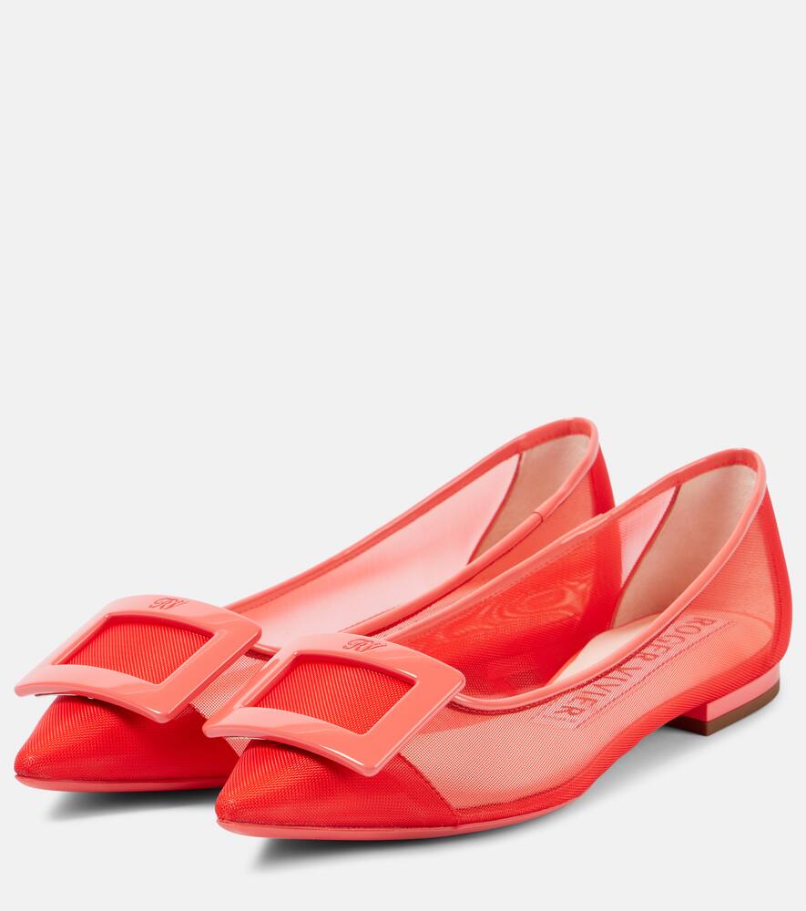 Балетки с кожаной отделкой Gommettine Roger Vivier, R401 (Ribes) + M618 — фото 4