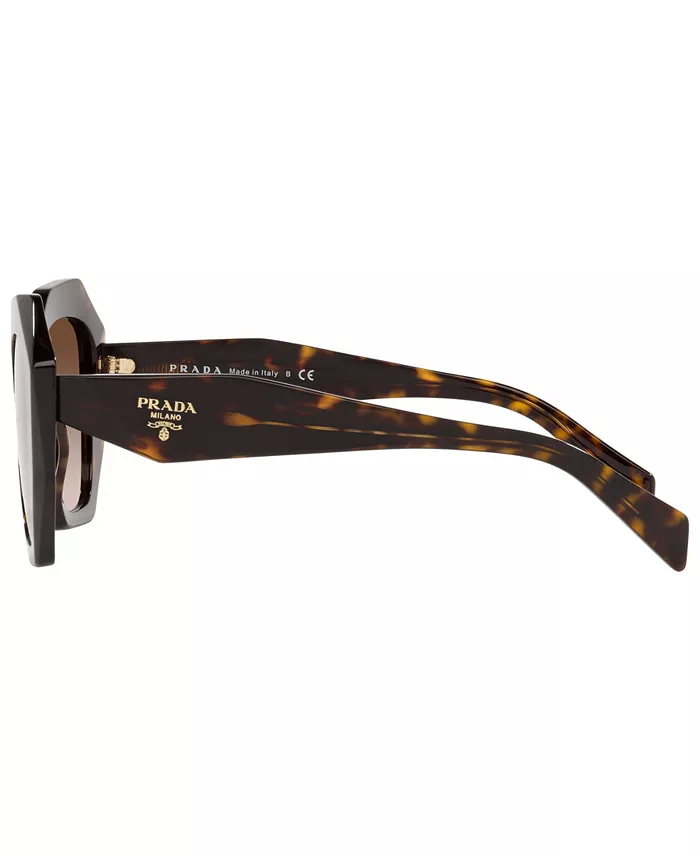 Солнцезащитные очки женские Symbole Irregular, модель PR 16WS PRADA, коричневый — фото 4