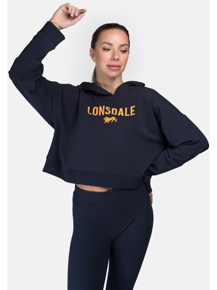 

Толстовка с капюшоном Lonsdale, синий