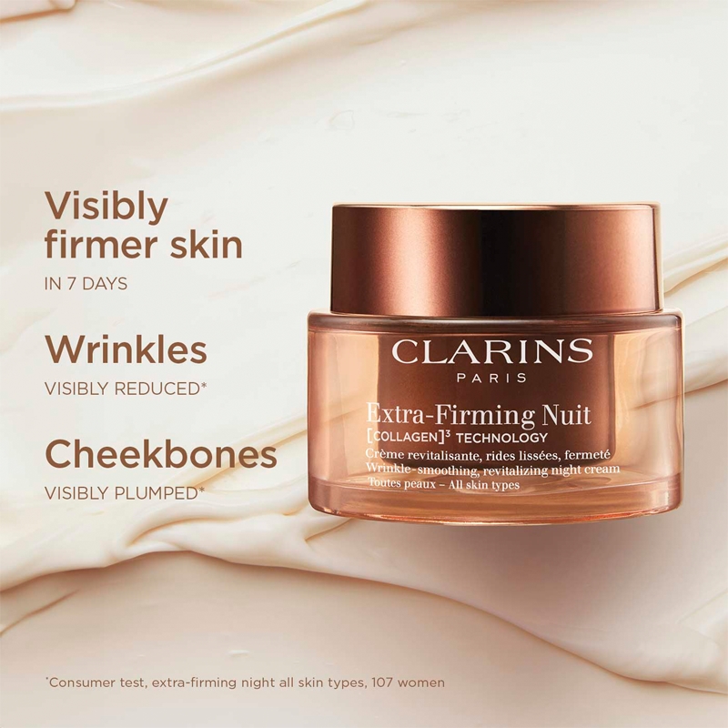 Крем для лица SPF CLARINS Ночной Extra-Firming, укрепляющий ночной против морщин для всех типов кожи — фото 2