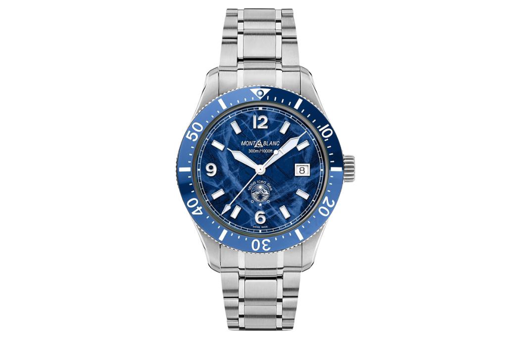 

MONTBLANC Часы Men's 1858 Collection Watch, Blue Dial