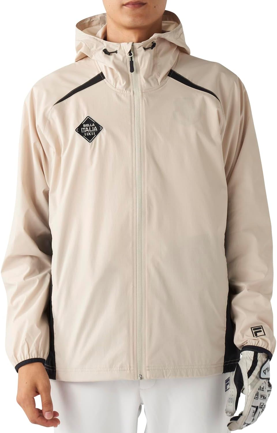 

Мужская толстовка для гольфа Fila 785211, водоотталкивающая, эластичная, вентилируемая, бежевый