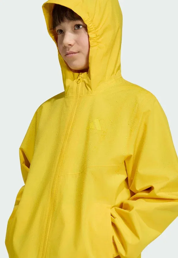 Куртка дождевик Adidas Terrex K mt 2l, утилитарный желтый — фото 3