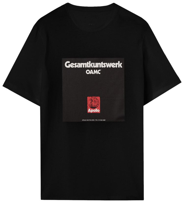 

Футболка OAMC Apollo T-Shirt 'Black', черный
