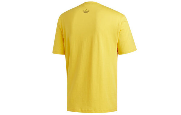 Футболка originals trefoil art tee logo tee Adidas, желтый — фото 2