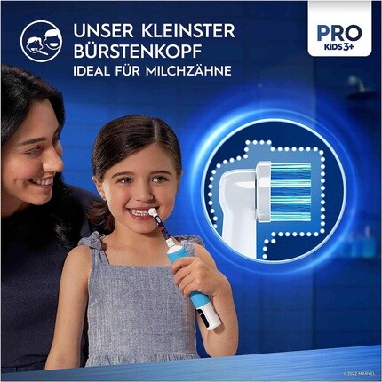 Электрическая зубная щетка Kids Pro 103 Spiderman для детей от 3 лет — синяя, Oral-B — фото 3