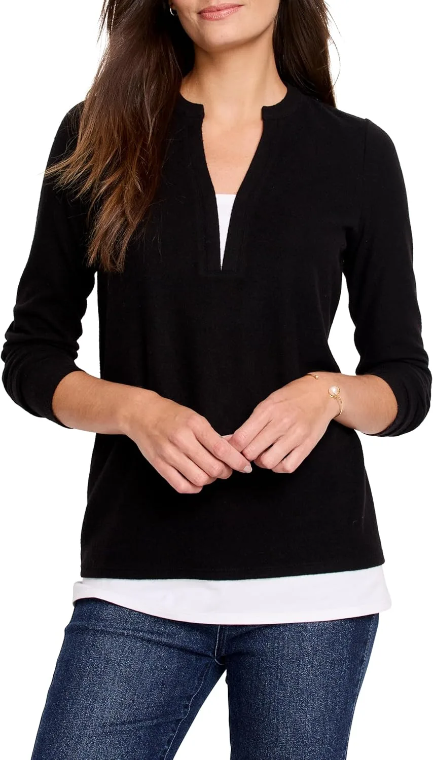 

NIC+Zoe женский уютный многослойный топ