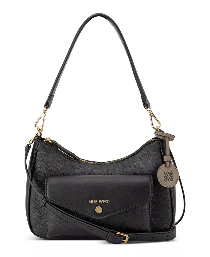 

Средняя плечевая сумка Caireann Nine West, черный