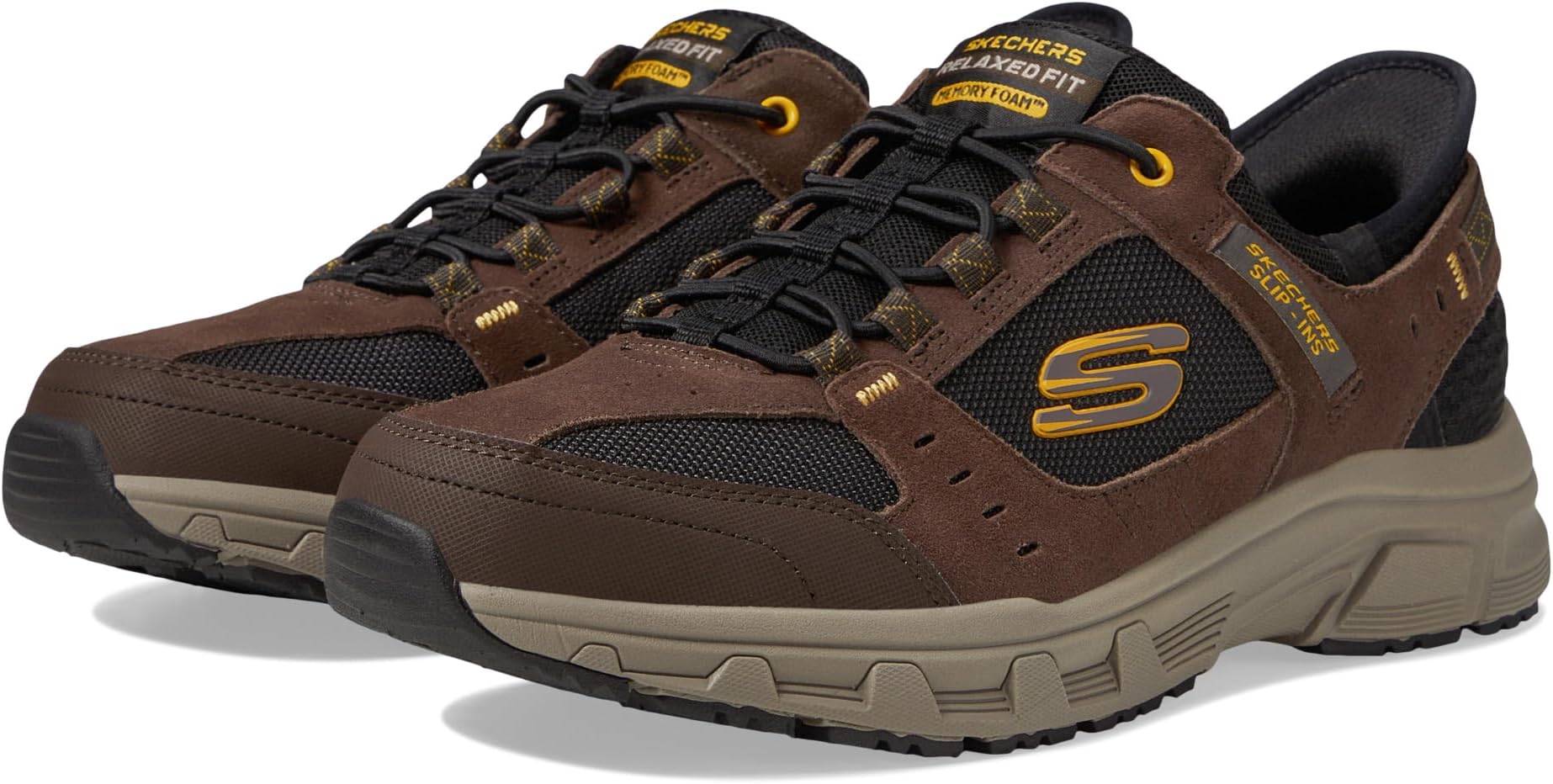 

Кроссовки SKECHERS Oak Canyon Consistent Winne Hands Free Slip-In, Brown/Black