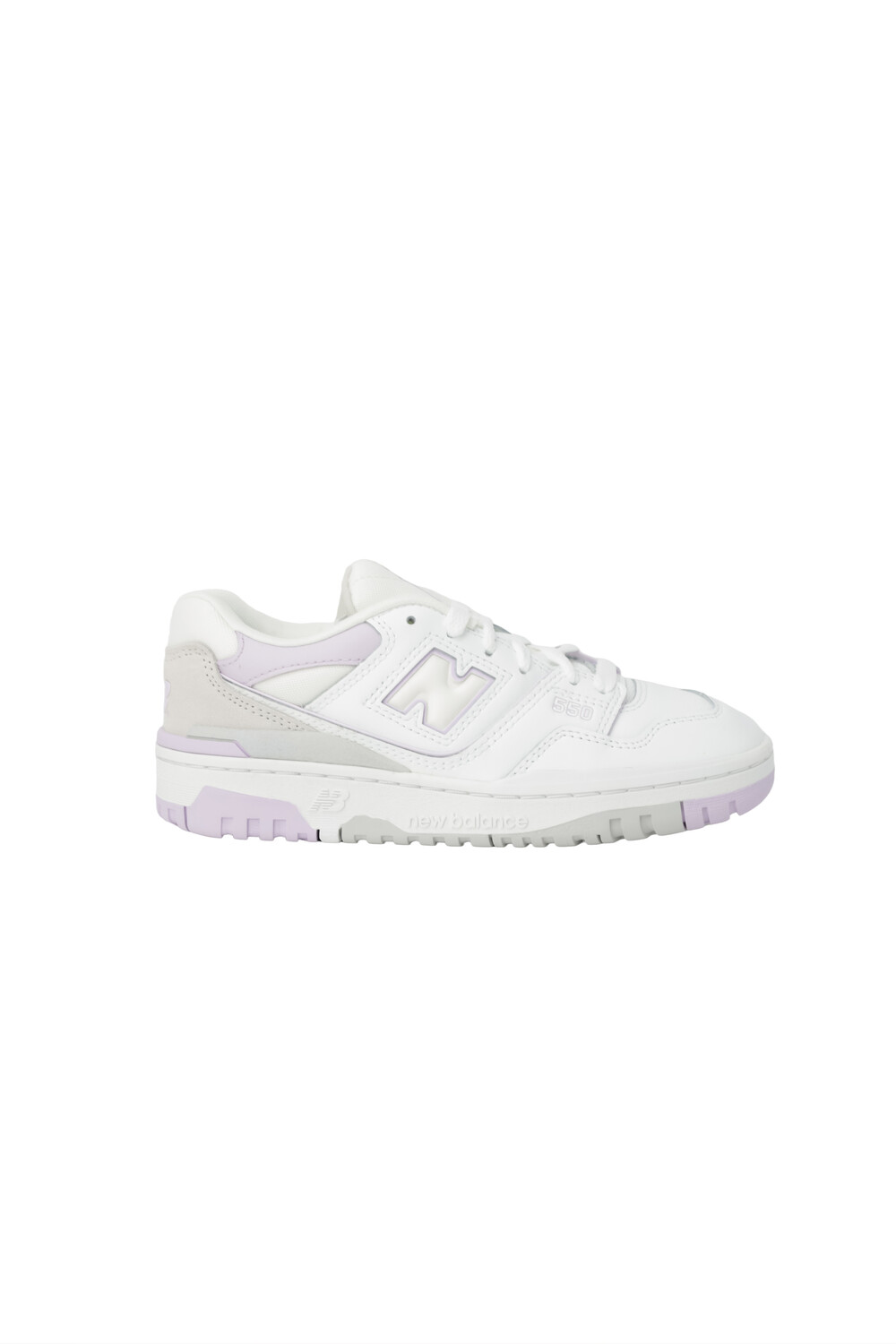 Кроссовки женские New Balance 550 повседневные, бело-фиолетовый