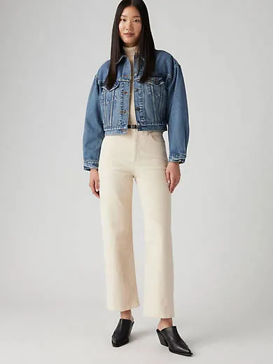 

Прямые женские брюки с рельефной лодыжкой Levi's, белый