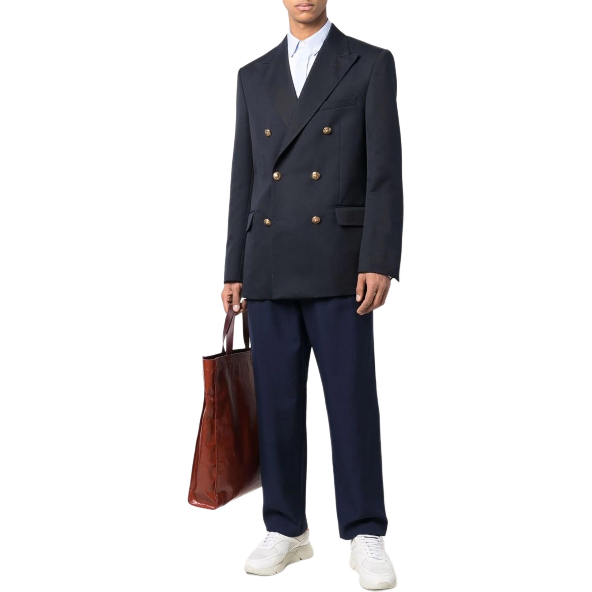 Блейзер Golden Goose Double-Breasted, темно-синий