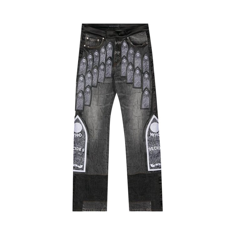 

Брюки Who Decides War Patched Arch Embroidered Pant, серый