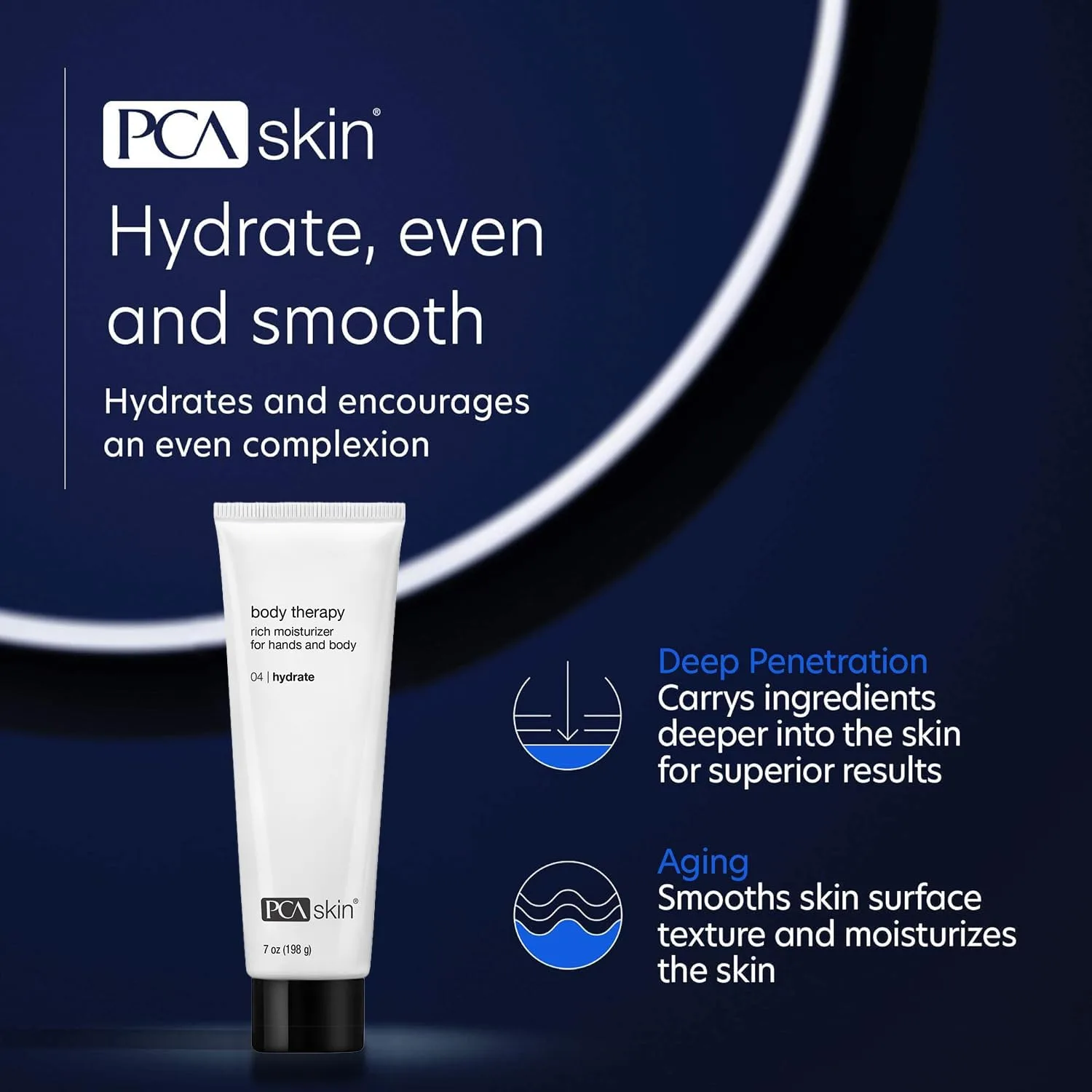 Лосьон для тела PCA SKIN Daily Body Therapy Lotion - Насыщенный увлажняющий крем с 12% молочной кислотой для питания сухой кожи, без отдушек, нежирная формула (180 мл) — фото 3