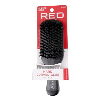 

Профессиональная жесткая изогнутая расческа Club Brush Red Kiss