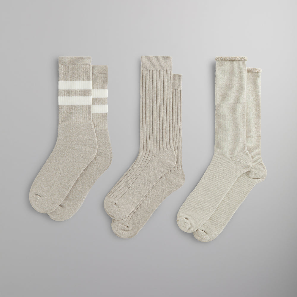 

Носки Kith Three Pack Mixed Cotton Socks, цвет Carabiner Heather