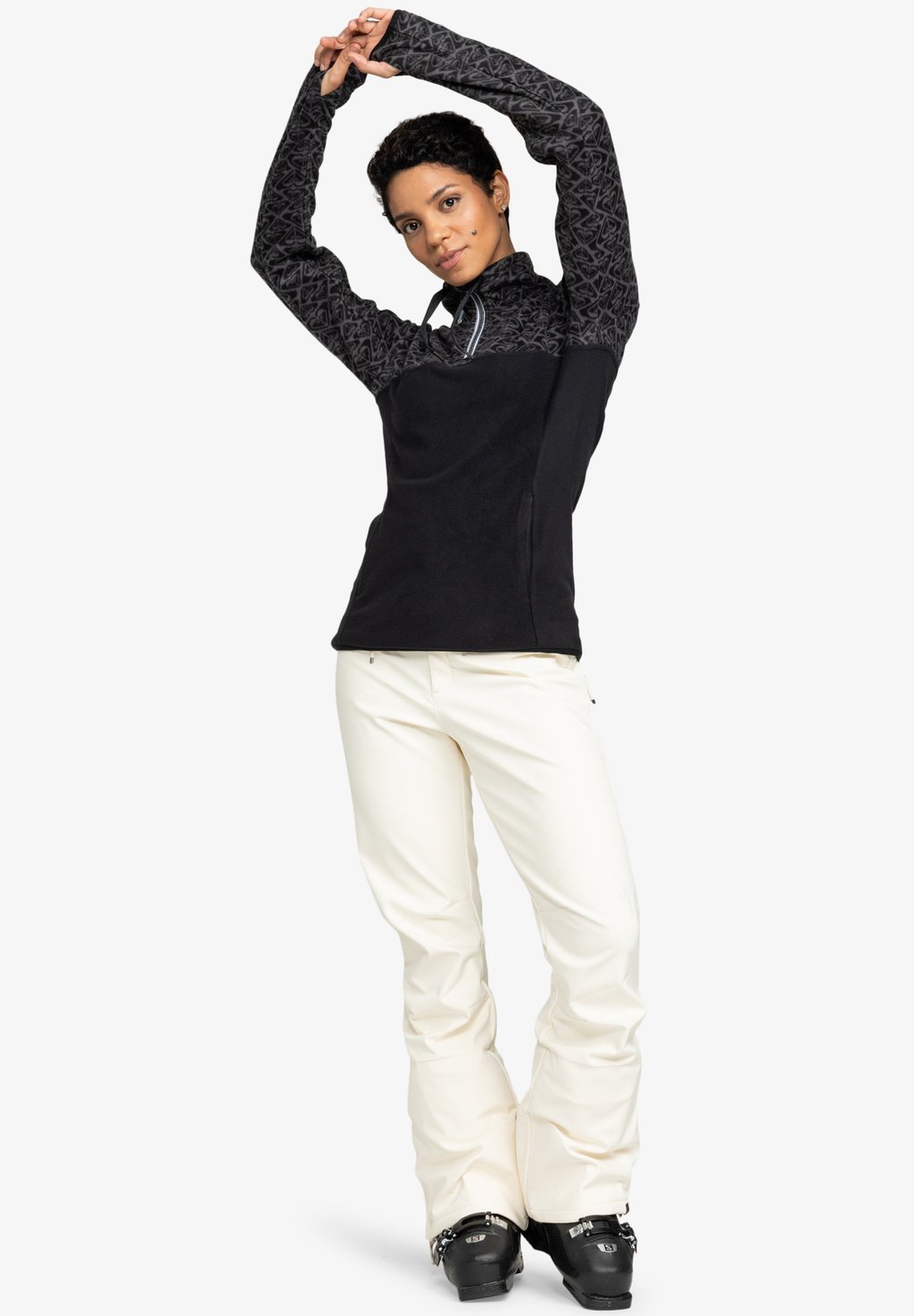 

Флисовый джемпер SAYNA HALF ZIP Roxy, черный