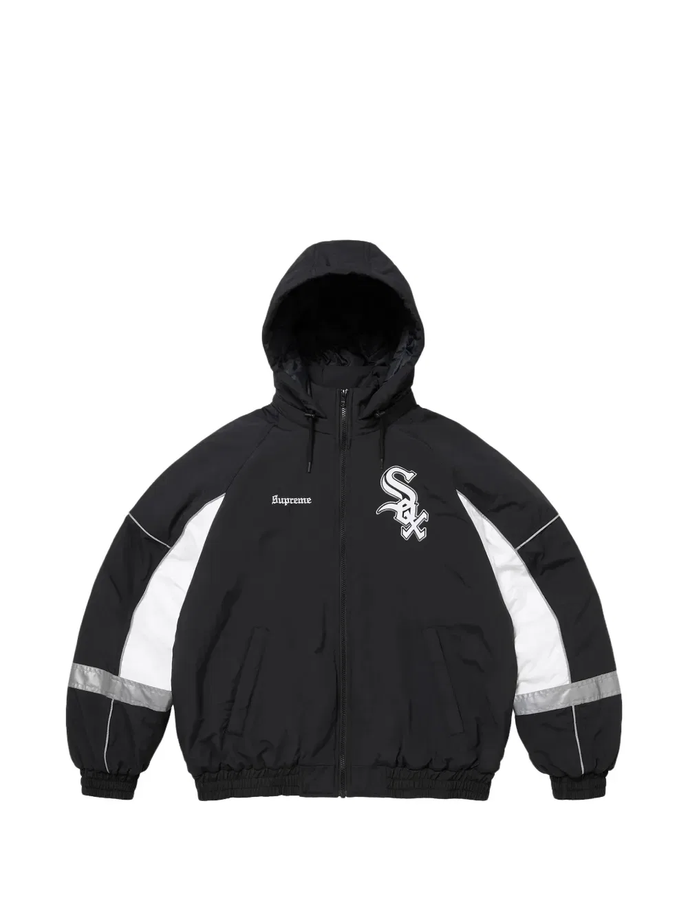 Куртка с капюшоном для стадиона «Чикаго Уайт Сокс» Supreme, черный